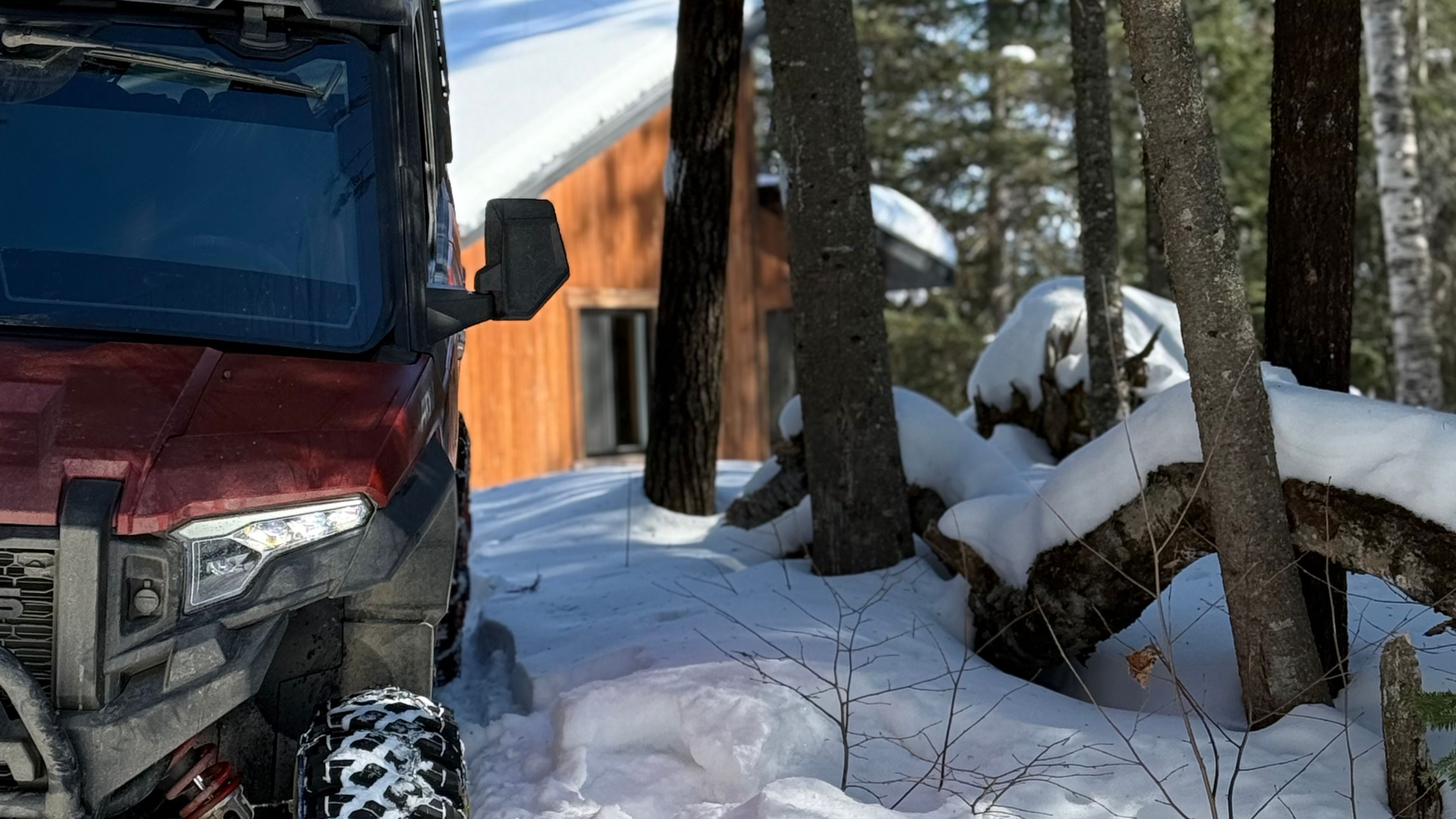 Le sentier jusqu'à notre refuge le Pekan. Mars2026